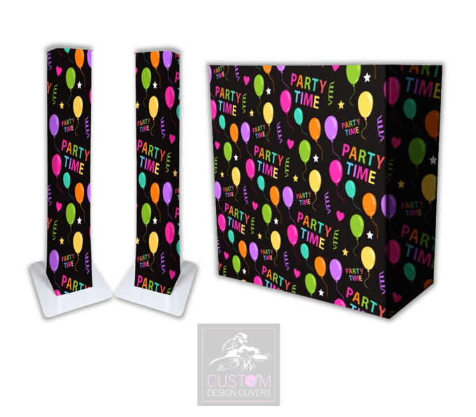 Party Time Lycra DJ Booth Cover (PACKAGE BUNDLE) 