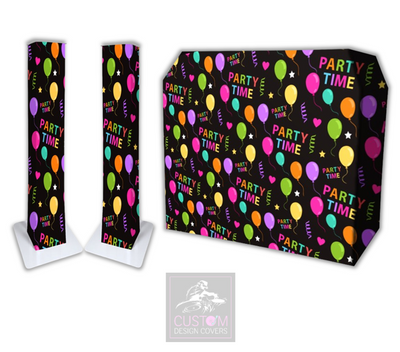 Party Time Lycra DJ Booth Cover (PACKAGE BUNDLE) 