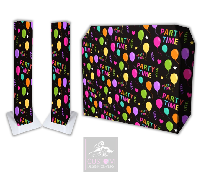 Party Time Lycra DJ Booth Cover (PACKAGE BUNDLE) 