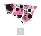 Black & Pink Spots Lycra Table Cover 