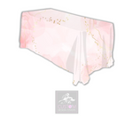 Pink Marble Rectangle Table Cover