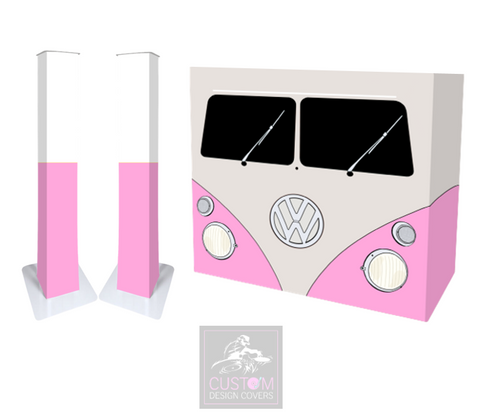 Pink VW Camper Lycra DJ Covers (PACKAGE BUNDLES) - TRUSS 