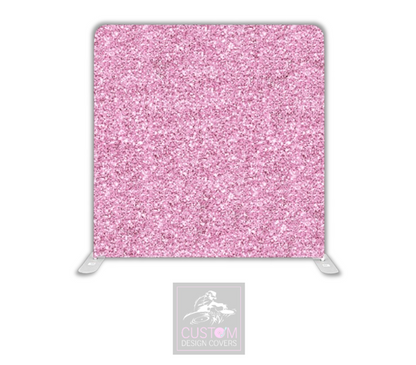 Pink Glitter Lycra Pillowcase Backdrop Cover
