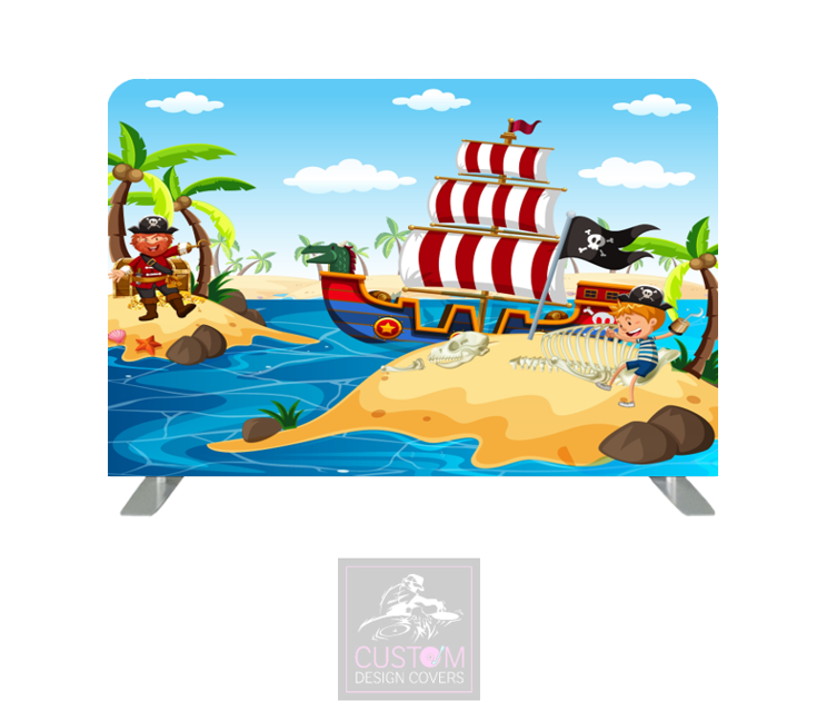 Pirate Lycra Pillowcase Backdrop Cover (DOUBLE SIDED)