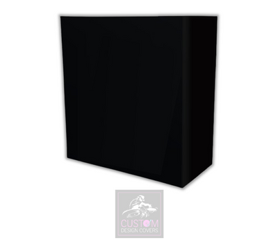 Plain Black Lycra DJ Booth Cover