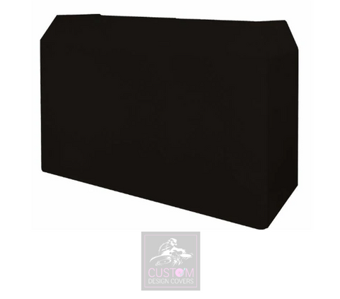 Plain Black Lycra DJ Booth Cover