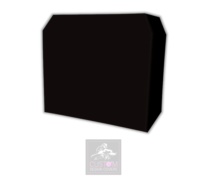 Plain Black Lycra DJ Booth Cover