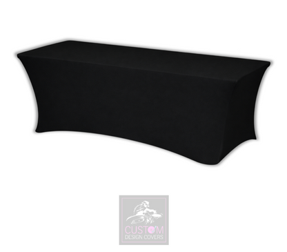 Plain Black Lycra Table Cover