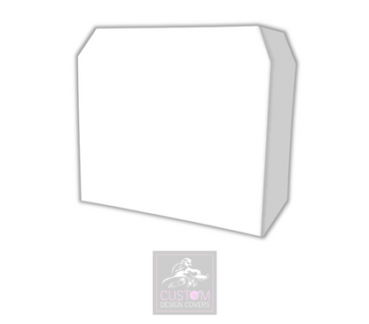 Plain White Lycra DJ Booth Cover