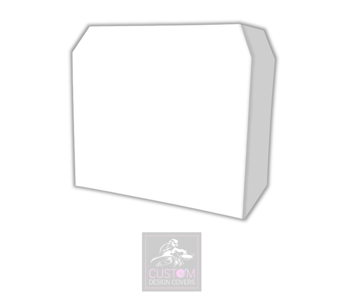 Plain White Lycra DJ Booth Cover