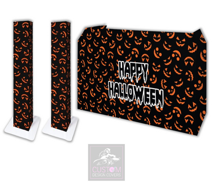 Pumpkin Happy Halloween Lycra DJ Covers (PACKAGE BUNDLE)
