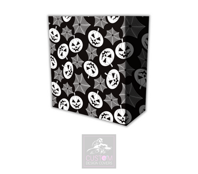 Halloween Pumpkin & Cobwebs Lycra DJ Booth Cover 