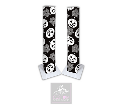 Halloween Pumpkins & Cobwebs  Lycra Podiums (PAIR) 