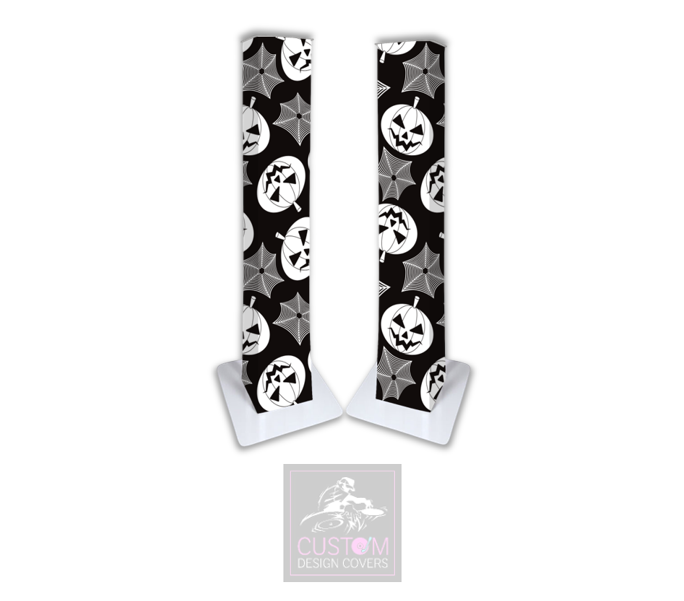 Halloween Pumpkins & Cobwebs  Lycra Podiums (PAIR) 