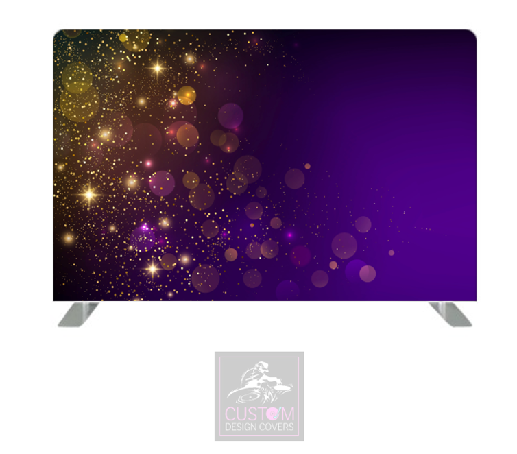 Purple Sparkle Pillowcase Backdrop Cover