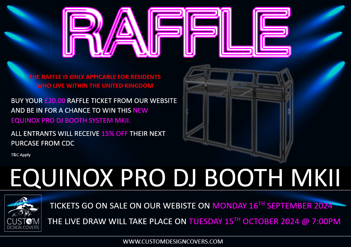 Equinox MKII Pro 6ft DJ Booth Raffle Tickets