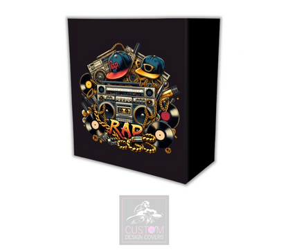 Rap Themed Lycra DJ Booth Cover 