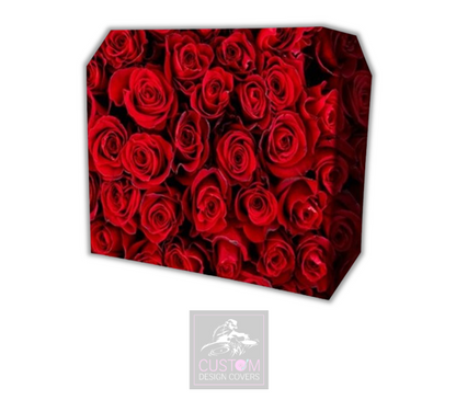 Red Roses Lycra DJ Booth Cover