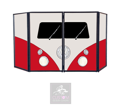 VW CAMPER RED DJ LYCRA FACADE PANELS