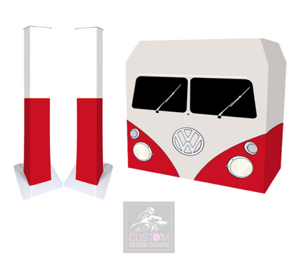 Red VW Camper DJ Covers (PACKAGE BUNDLE) - MKII