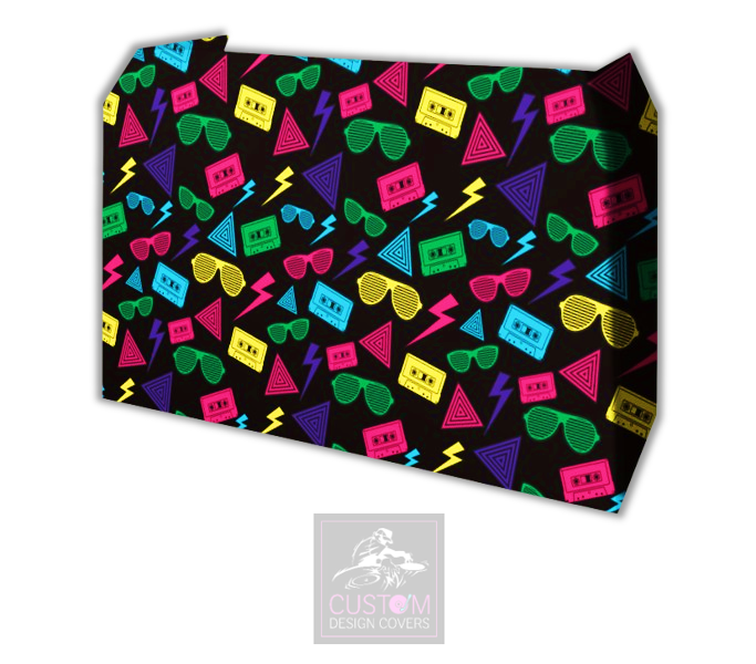 80's Retro Lycra DJ Booth Covers (PACKAGE BUNDLE)
