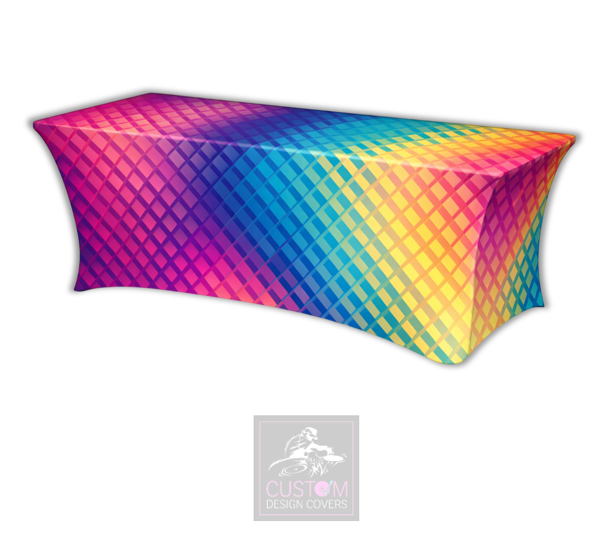 Retro Colour Lycra Table Cover