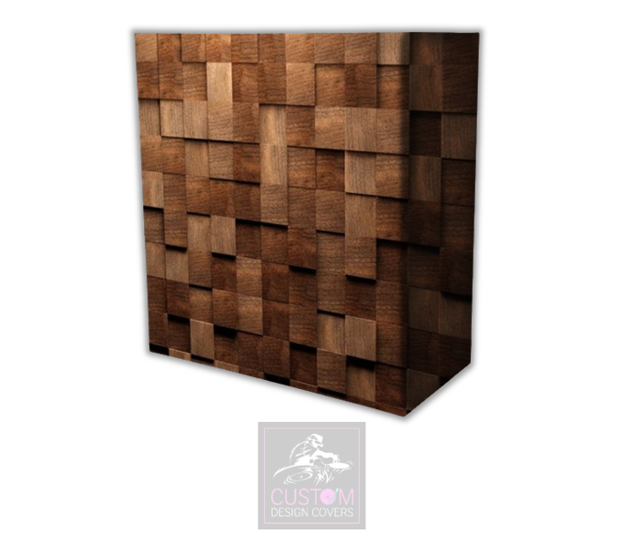 Rustic Cubes Lycra DJ Booth Cover