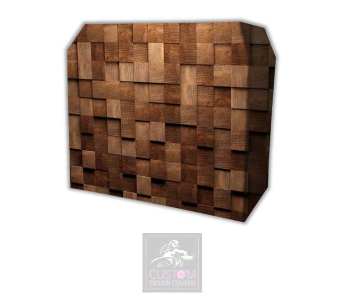 Rustic Cubes Lycra DJ Booth Covers 