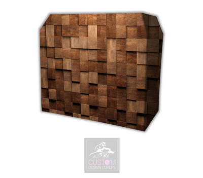 Rustic Cubes Lycra DJ Booth Cover