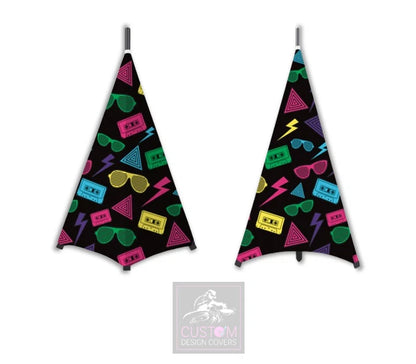 80's Retro Lycra DJ Booth Covers (PACKAGE BUNDLE)