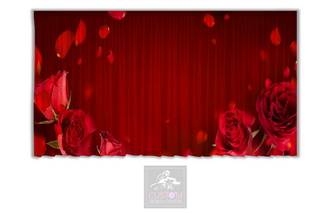 Red Roses Backdrop Curtain