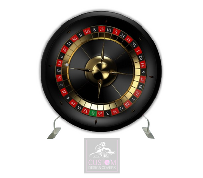 Roulette Table Full Circle Pillowcase Backdrop Cover