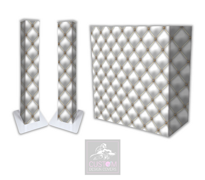 Royal Chesterfield Lycra DJ Booth Cover (PACKAGE BUNDLE) 