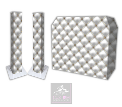 Royal Chesterfield Lycra DJ Booth Cover (PACKAGE BUNDLE)