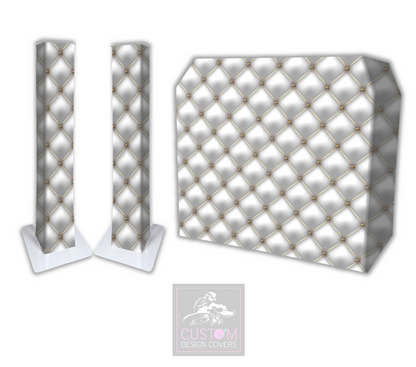 Royal Chesterfield Lycra DJ Booth Cover (PACKAGE BUNDLE)