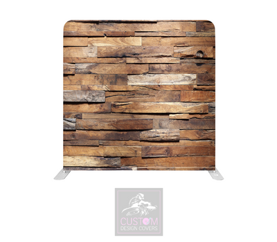 Timber Effect Lycra Pillowcase Backdrop Cover