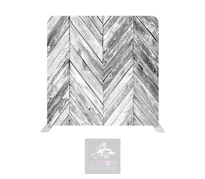 Herringbone Lycra Pillowcase Backdrop Cover (DOUBLE SIDED)