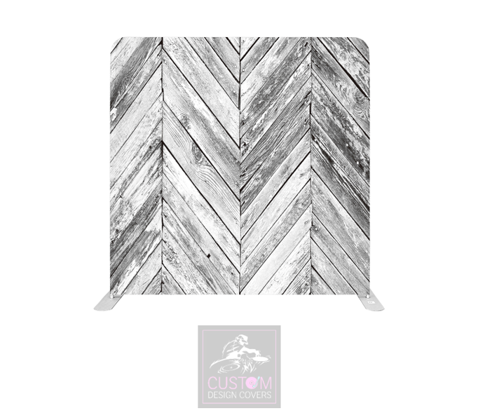 Herringbone Lycra Pillowcase Backdrop Cover (DOUBLE SIDED)