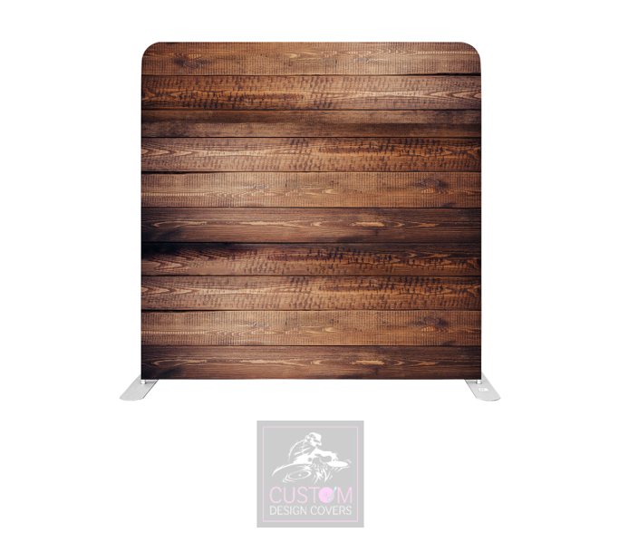Wood Effect Lycra Pillowcase Backdrop Cover