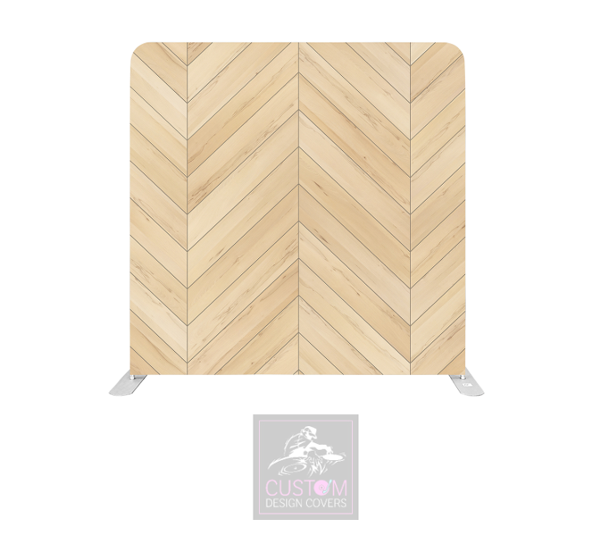 Herringbone Lycra Pillowcase Backdrop Cover (DOUBLE SIDED)