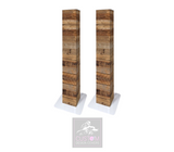 RUSTIC LYCRA PODIUM COVERS (PAIR) 