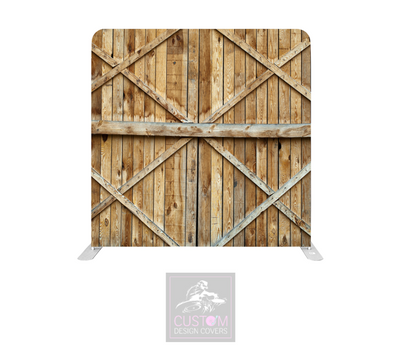 Barn Door Lycra Pillowcase Backdrop Cover