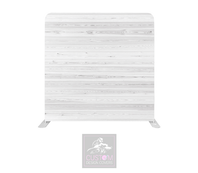 White Rustic Lycra Pillowcase Backdrop Cover (DOUBLE SIDED)