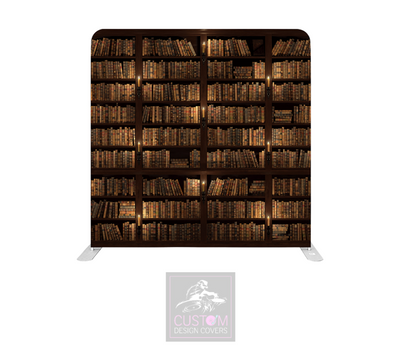 Old Bookshelf Lycra Pillowcase Backdrop Cover (DOUBLE SIDED)