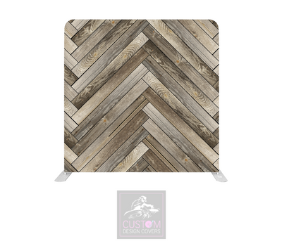 Herringbone Effect Lycra Pillowcase Backdrop Cover