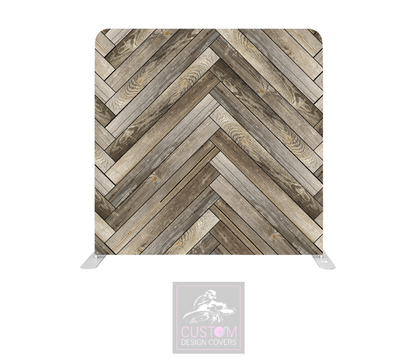 Herringbone Effect Lycra Pillowcase Backdrop Cover