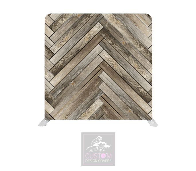 Herringbone Effect Lycra Pillowcase Backdrop Cover