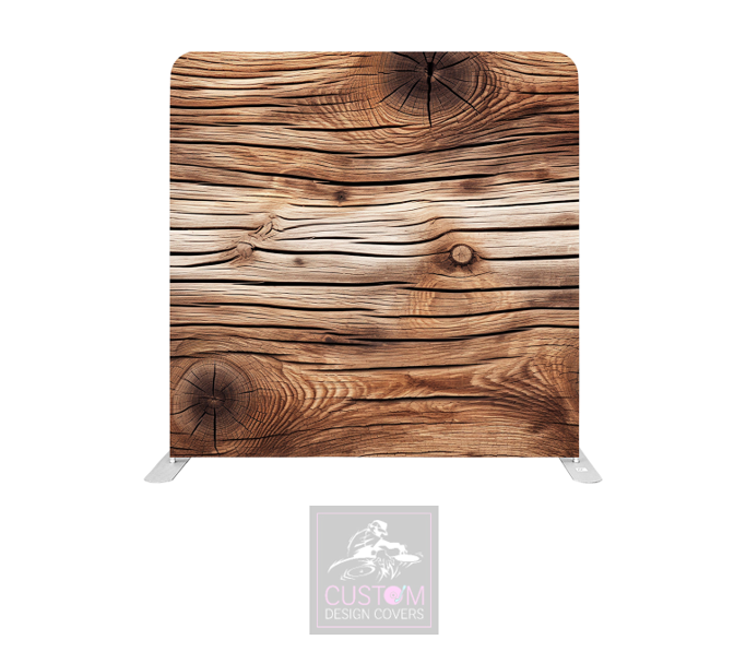 Wood Panel Effect Lycra Pillowcase Backdrop Cover
