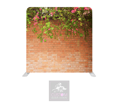 Floral Wall Effect Lycra Pillowcase Backdrop Cover