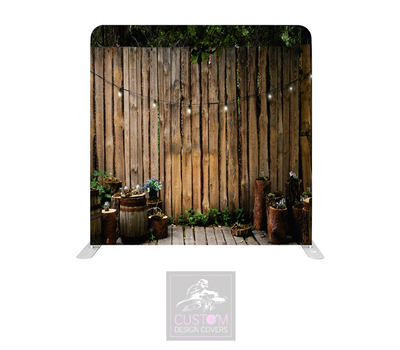 Rustic Garden Lycra Pillowcase Backdrop Cover
